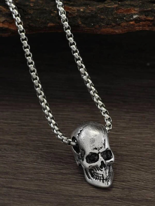 Men Skull Pendant Necklace