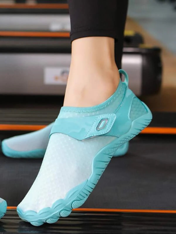 Women Color Block Creek Shoes, Mesh Sporty Water Shoes For Beach
