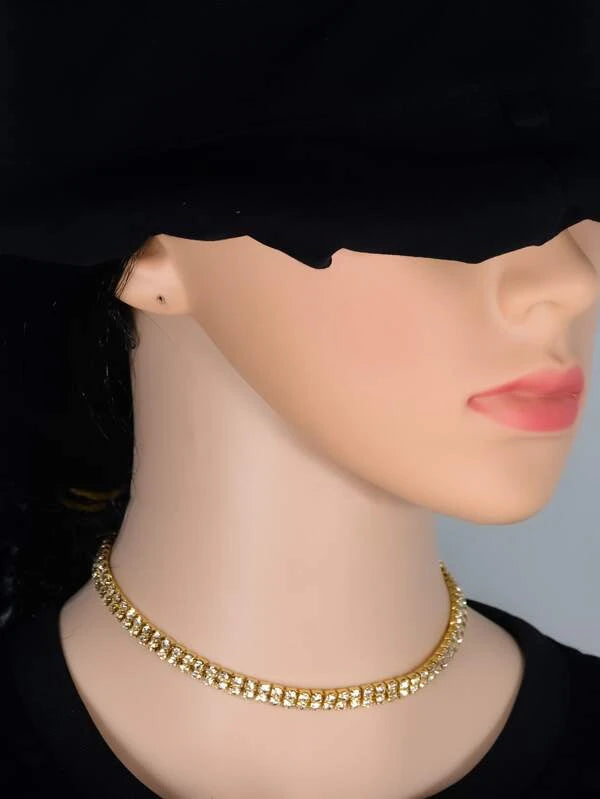 Rhinestone Decor Necklace