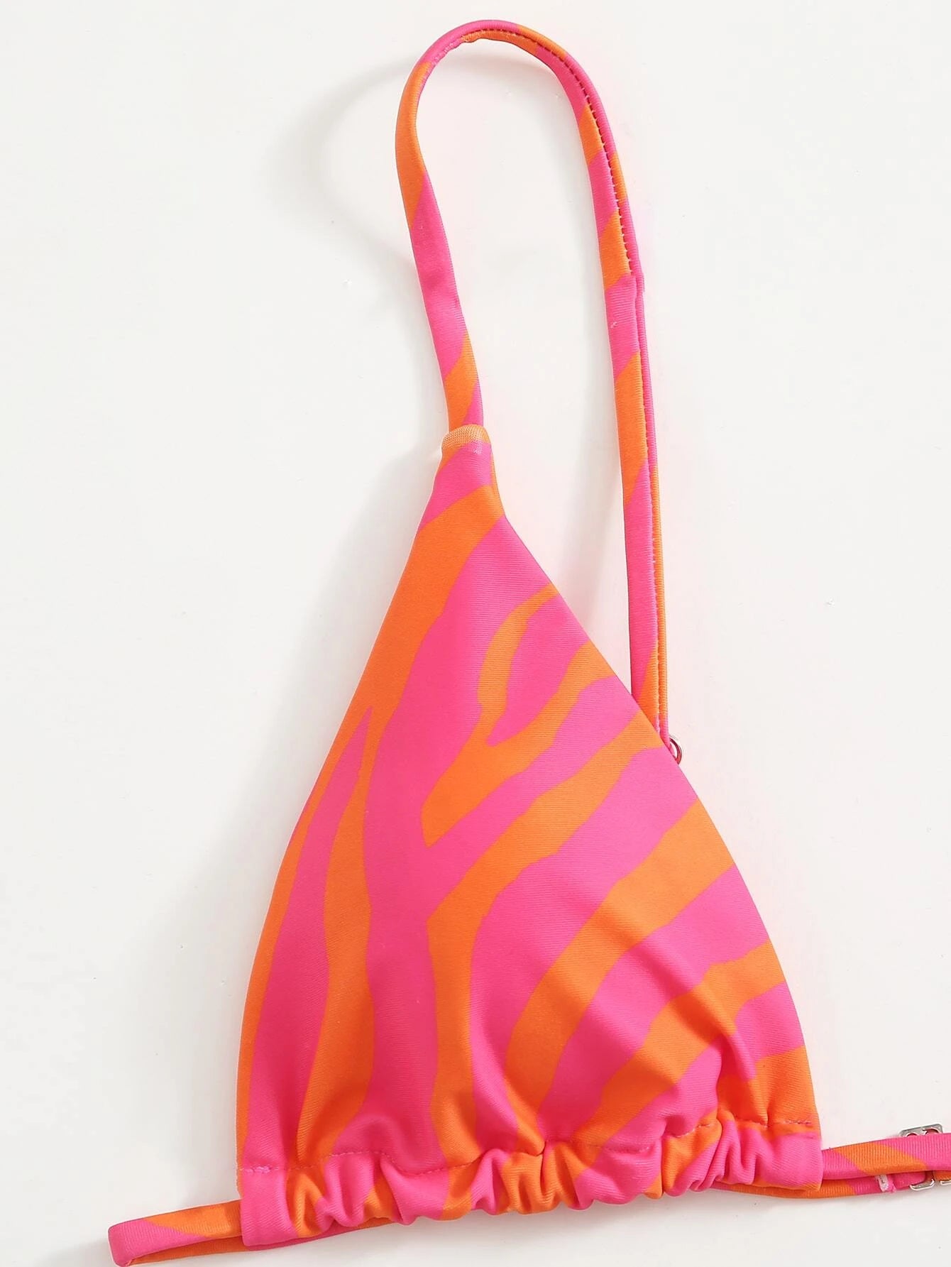 Allover Graphic Triangle Thong Bikini Swimsuit
