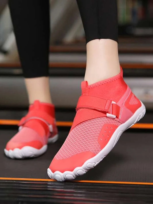 Women Breathable Letter Detail Water Shoes, Sporty Red Creek Shoes