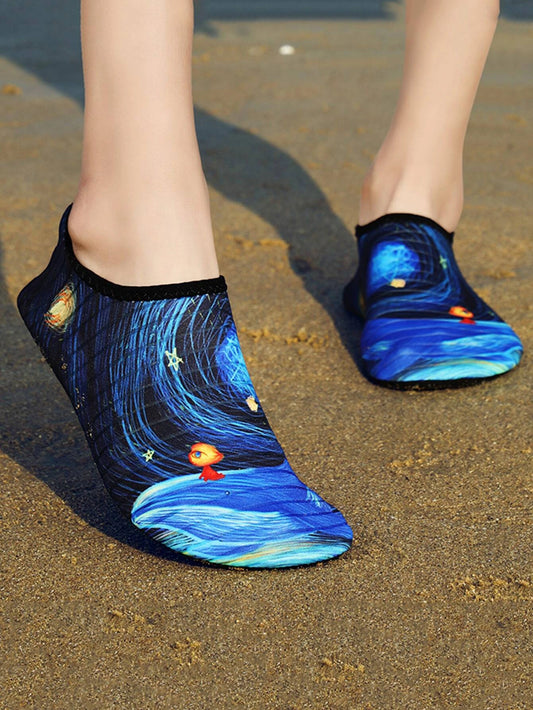 Galaxy Pattern Aqua Socks