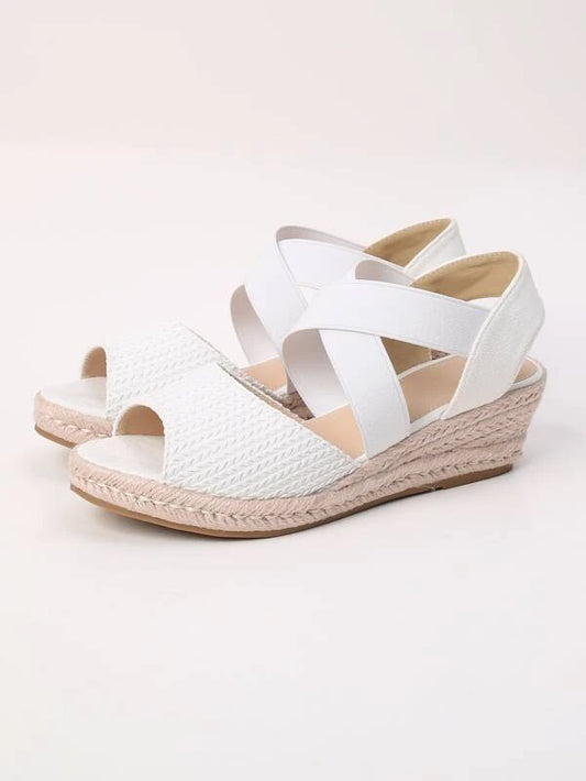 Espadrille Ankle Strap Wedge Sandals