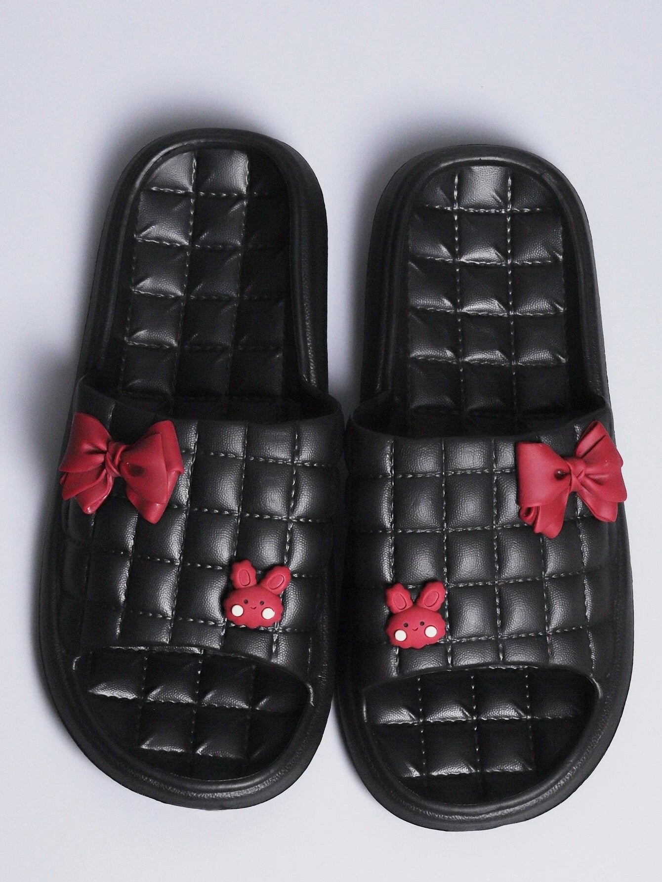 Quilted Rabbit & Bow Decor Slides