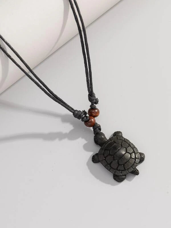 Men Turtle Charm Necklace