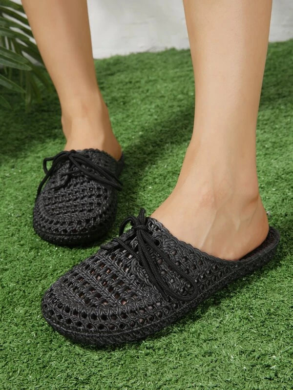 Lace-up Front Vented Clogs