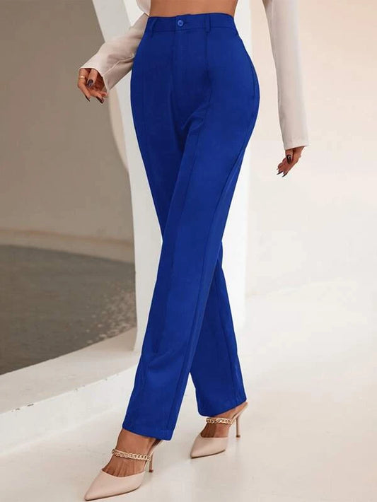 High Waist Straight Leg Pants