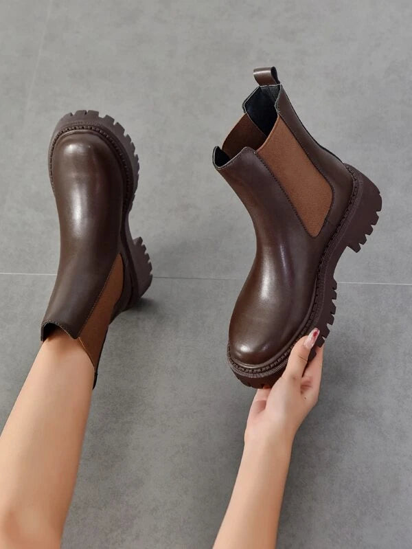 Minimalist Slip-On Chelsea Boots