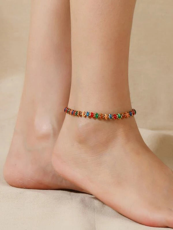 Color Block Anklet
