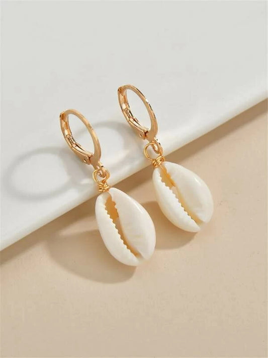 Puka Shell Drop Earrings