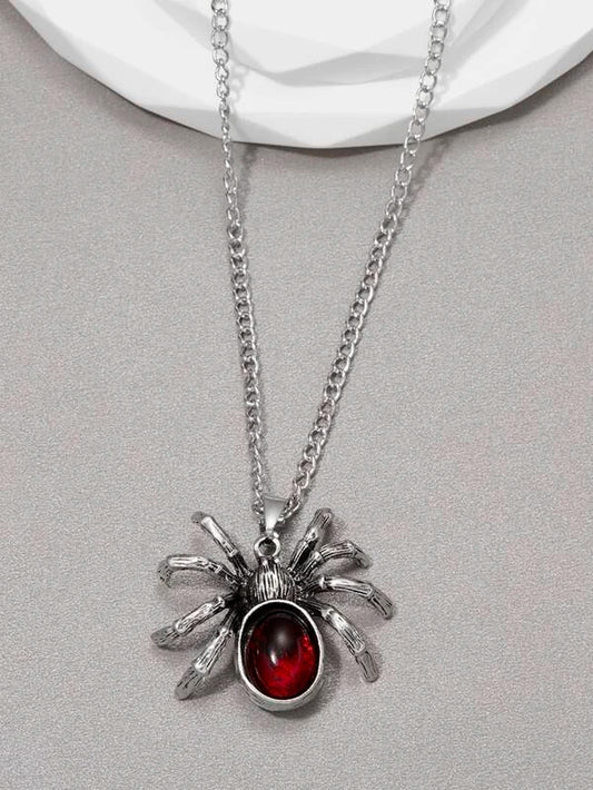 Men Spider Charm Necklace