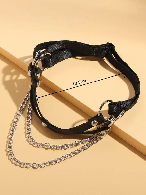 Chain Decor Thigh Chain